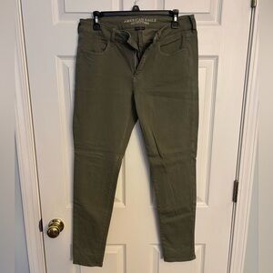 American Eagle Outfitters Olive Jeggings